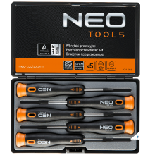 Neo precision skruvmejsel set 5 st platt och ph