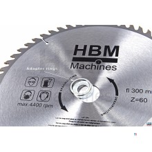 HBM HM Sirkelsagblad 300 mm for tre