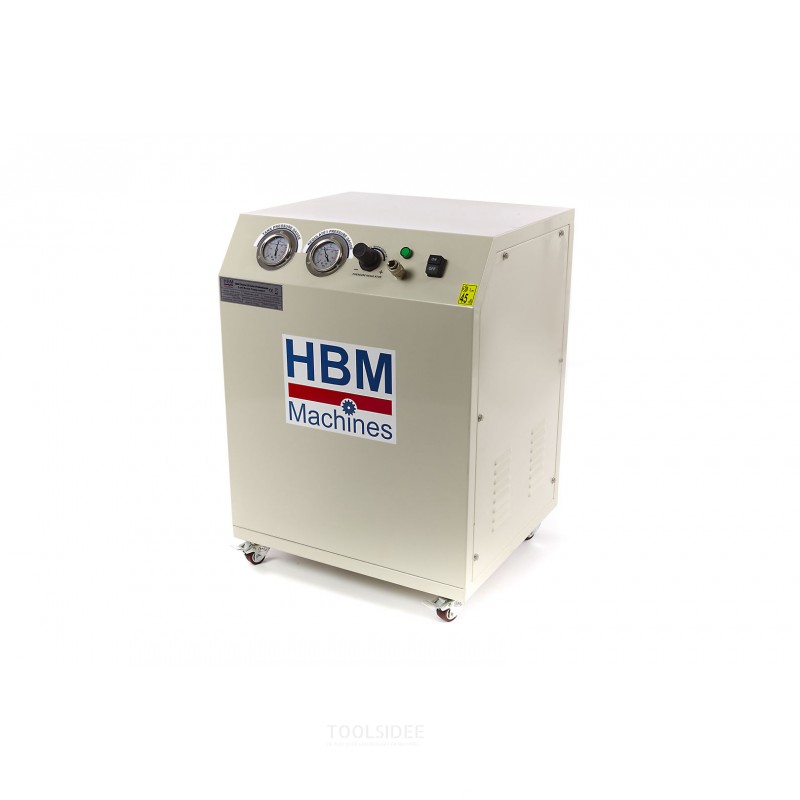 Compresor de bajo ruido profesional HBM Dental de 30 litros