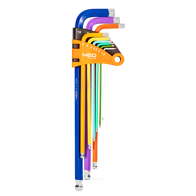 Set di brugole neo 1,5-10mm, colorato din 911