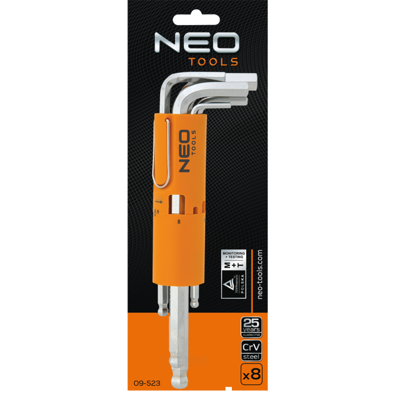 NEO inbusset 2-10 mm ISO 2936
