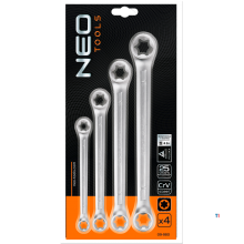 neo torx male, open end wrench set, t6-t24, 4 pcs