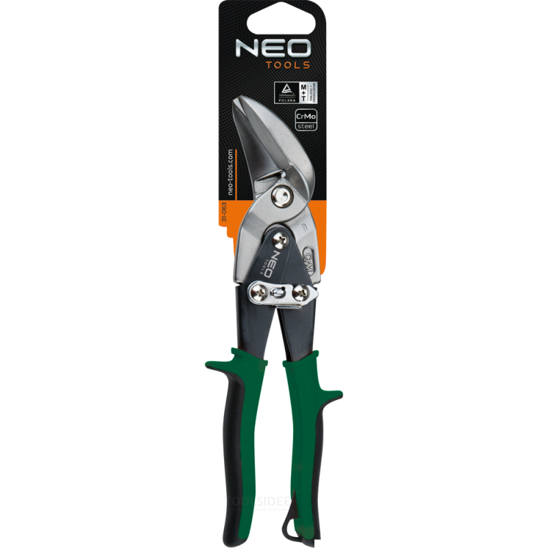 Neo tin snips 240mm, højre crmo stål