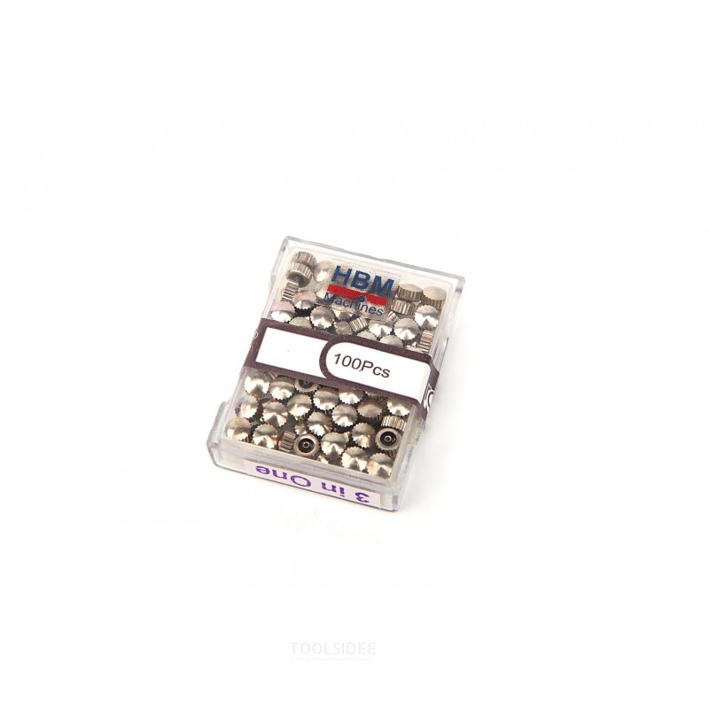 HBM 100 piece assortment of button screws