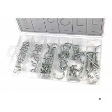 HBM 80-teiliges Ring- und Schraubhaken-Set