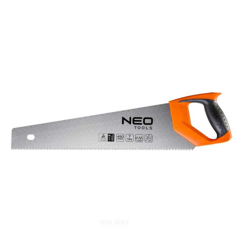 Neo Handsäge 450mm, 7 tpi schnell geschnitten