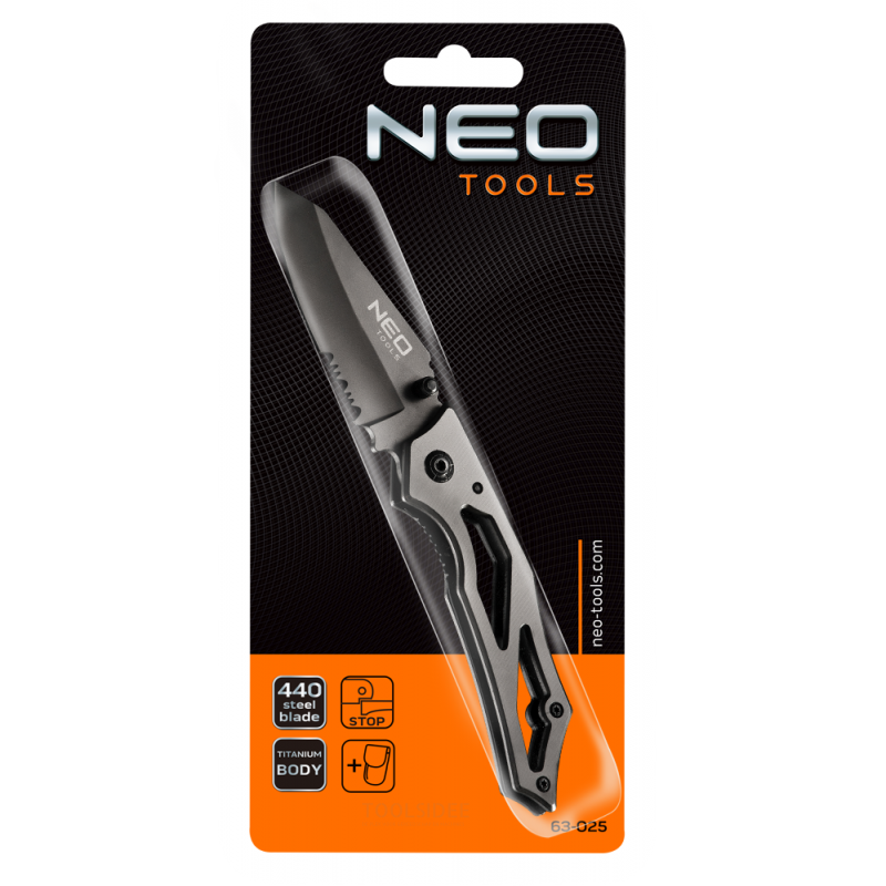 NEO 440 de acero cuchillo plegable 440mm
