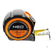 neo tape measure 8 mtr, magnetic nylon coated 25mm band width