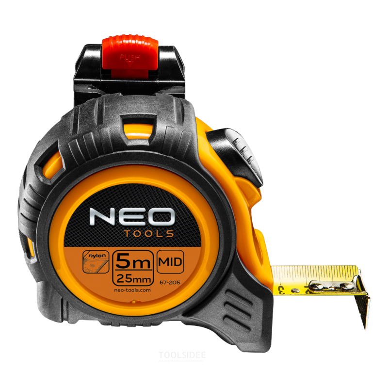 neo tape measure 5 mtr, magnetic, belt clip nylon coated