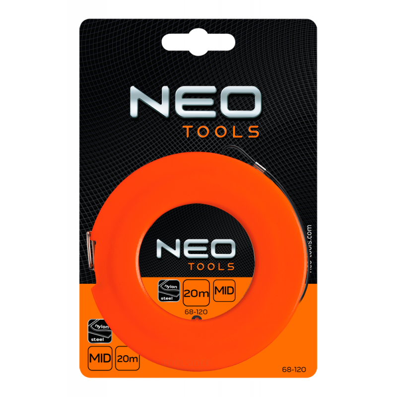neo tape measure 20mtr metal