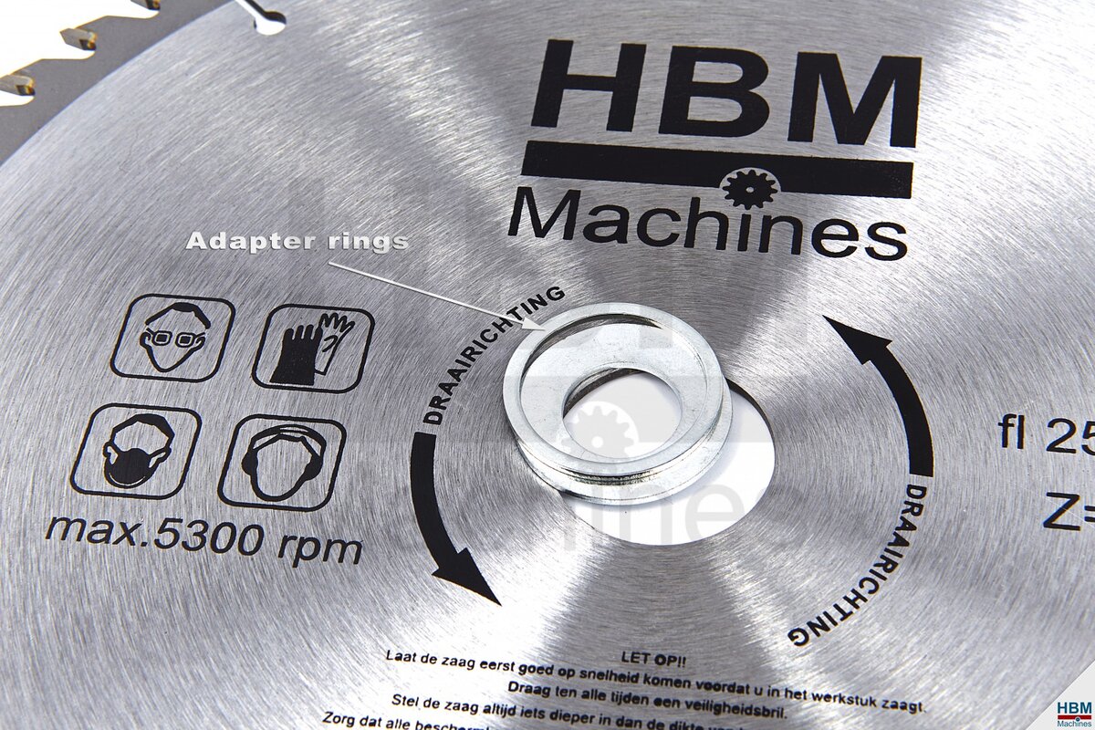 HBM HM Cirkelzaagbladen 250mm voor Hout